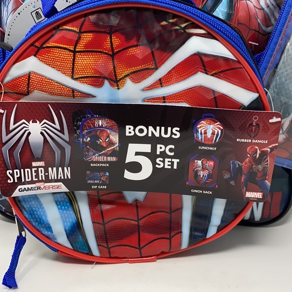 Marvel Spiderman Gamerverse 5 Piece Backpack Set - Picture 2 of 10